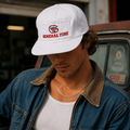 Vintage White General Tire Snapback Cap