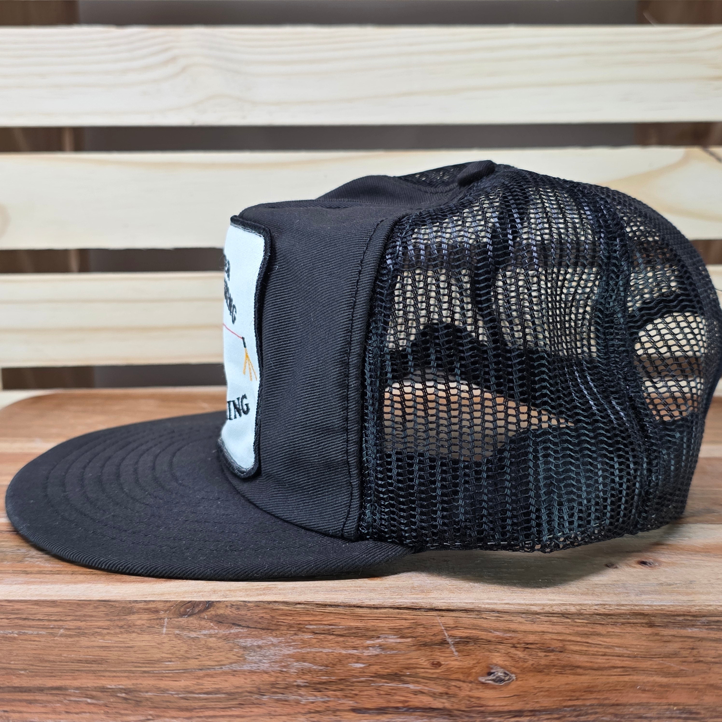 Vintage Glaser Engineering  Laser Black Trucker Cap