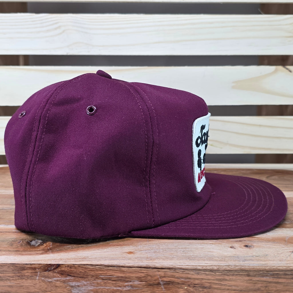 Vintage Taylor & Martin Auctioneers Burgundy Trucker Cap