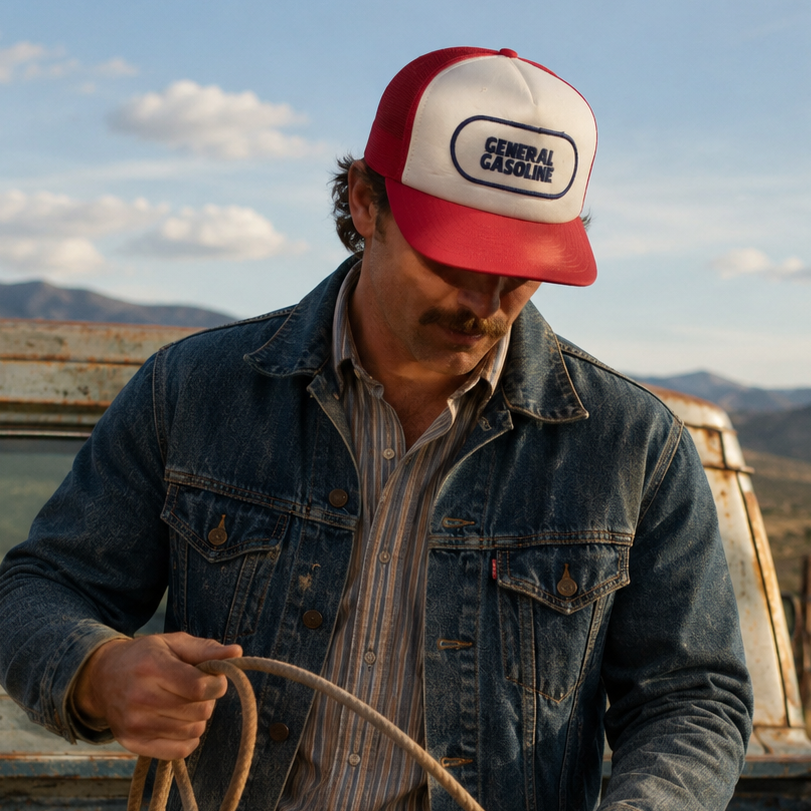 General Gasoline Vintage Meshback Trucker Cap