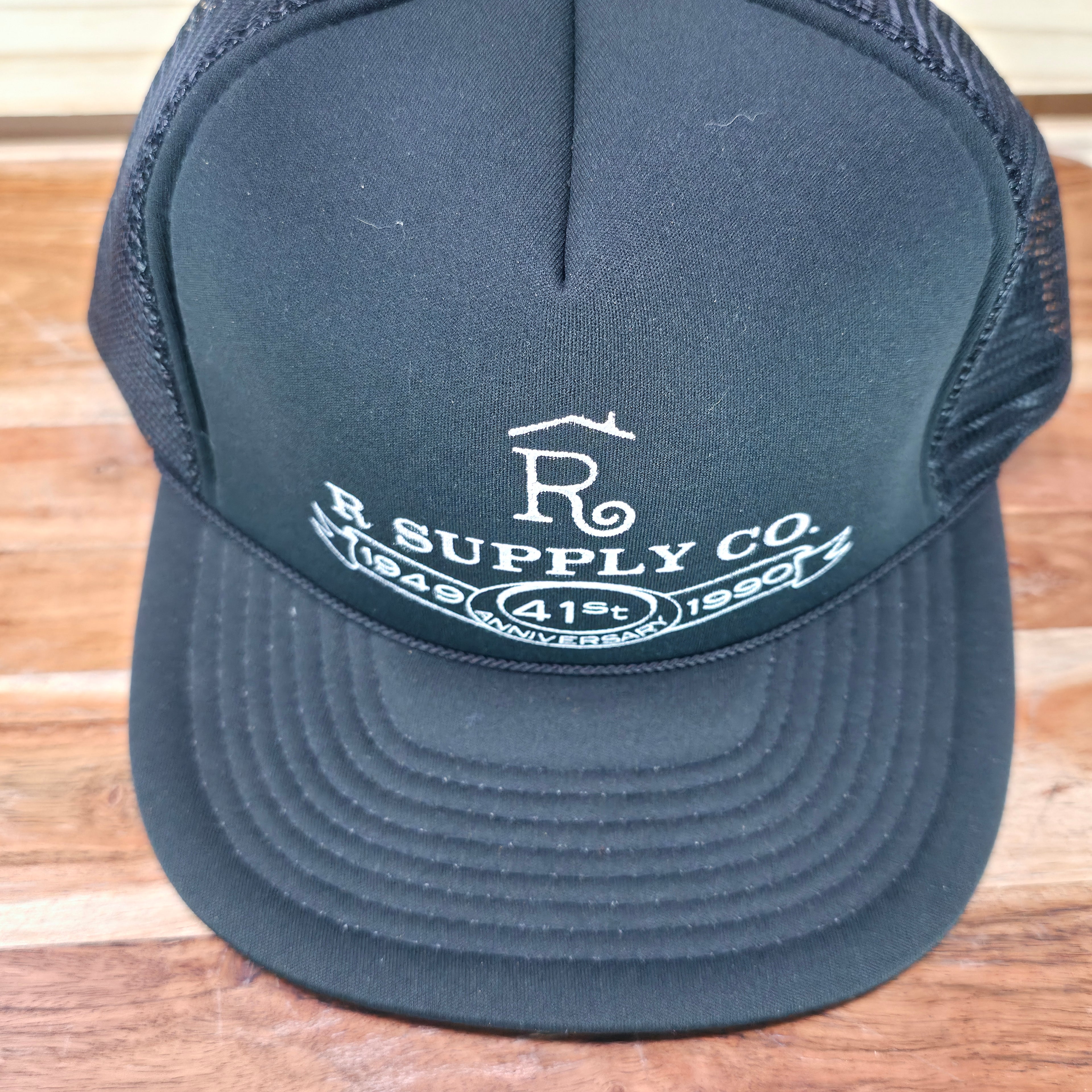 R supply Co. 90s Black Vintage Trucker Cap
