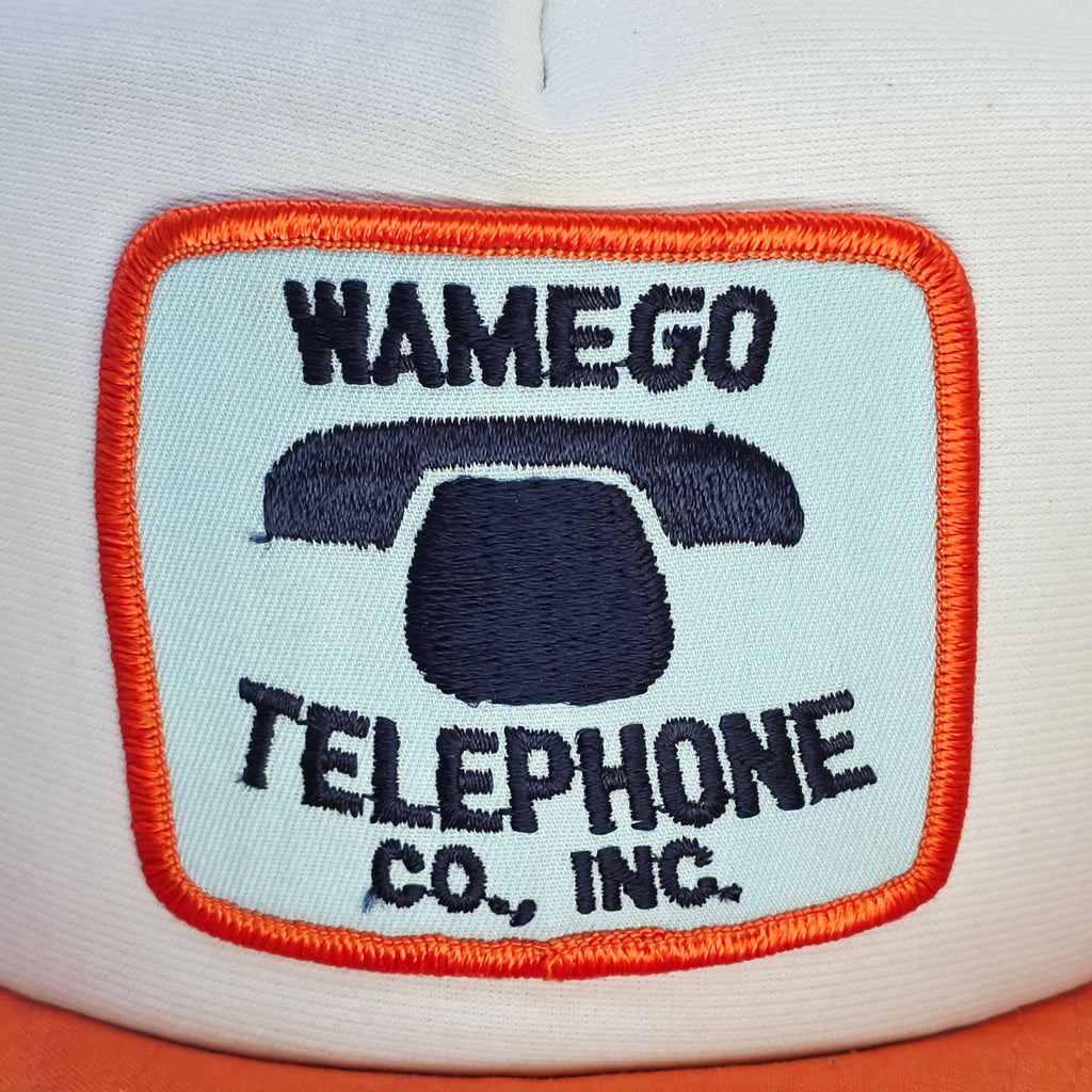 Vintage Wamego Telephone Patched Trucker Cap