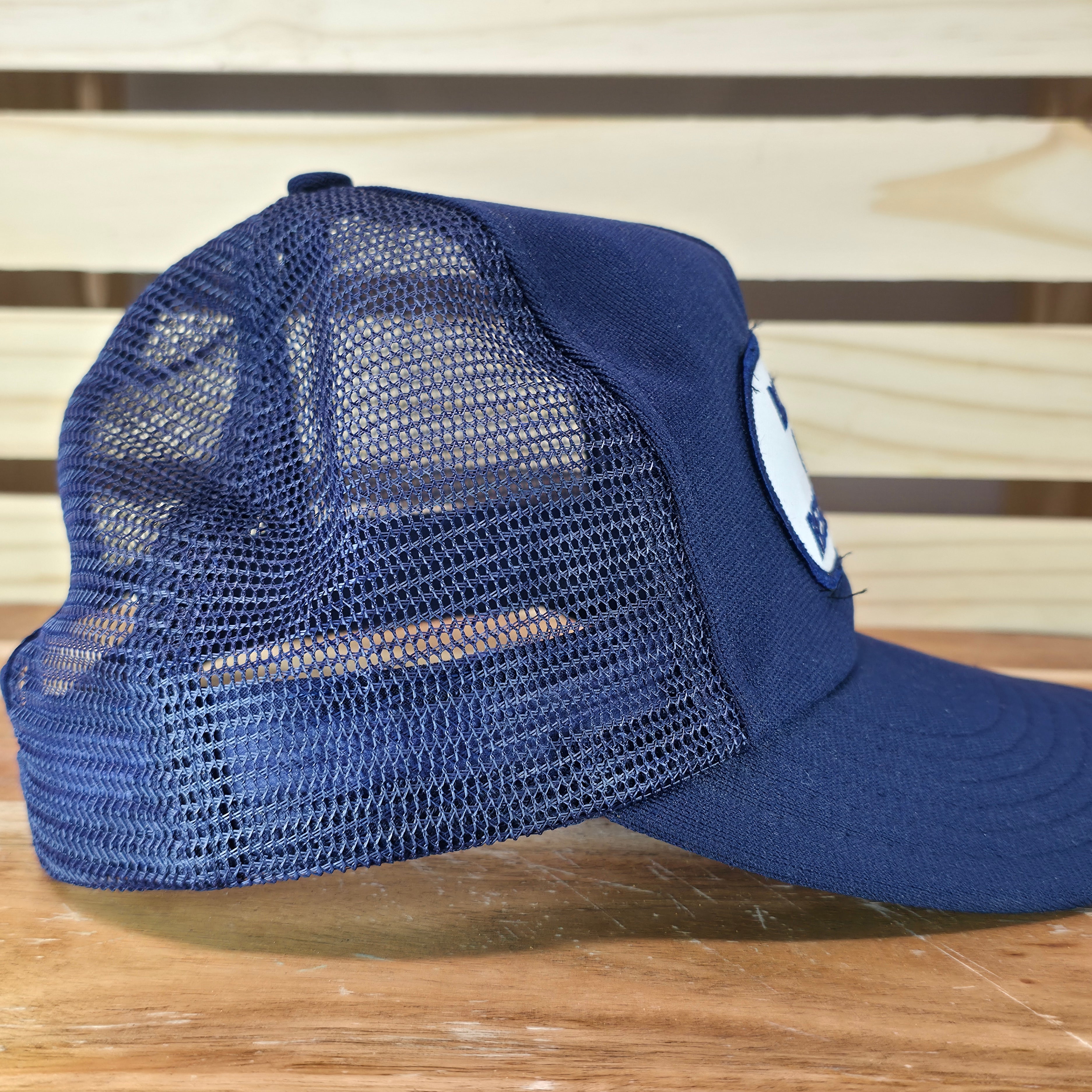 Vintage Bluefield W VA Rescue Squad Patched Snapback Trucker Cap