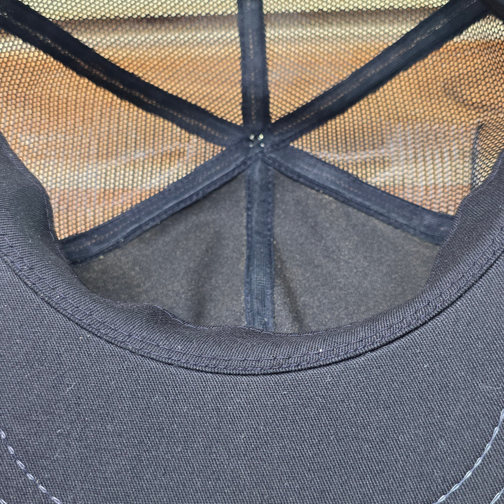 Vintage Farmland Black and Green Trucker Cap