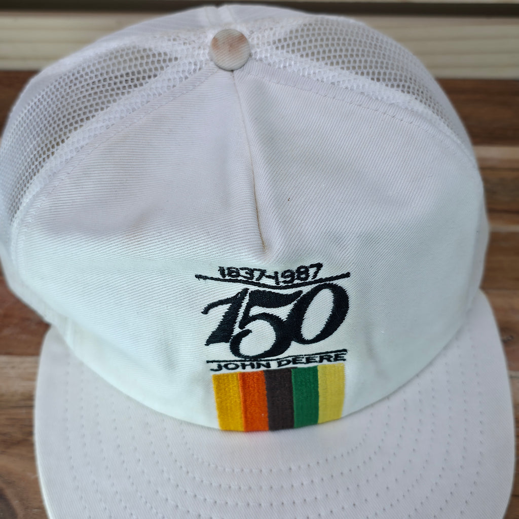 Vintage 1987 John Deere Anniversary Trucker Cap