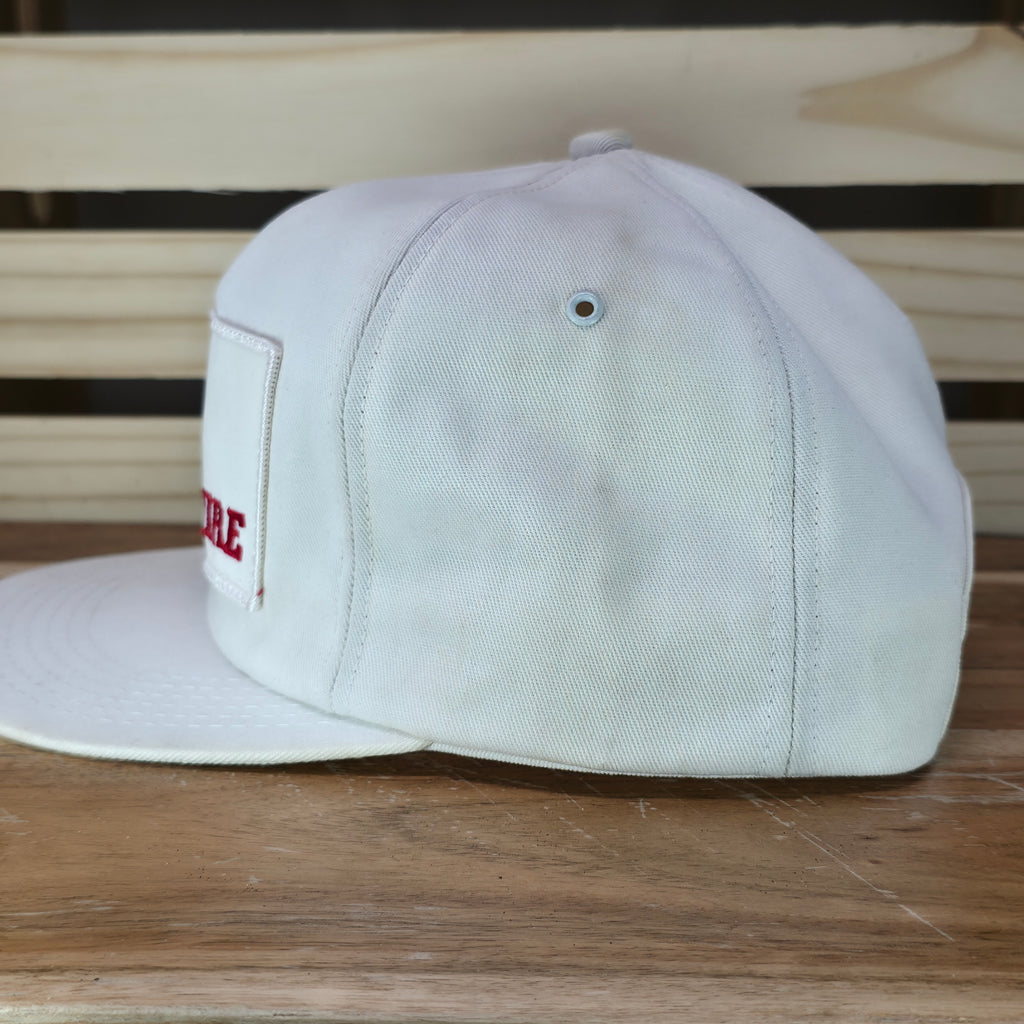 Vintage White General Tire Snapback Cap