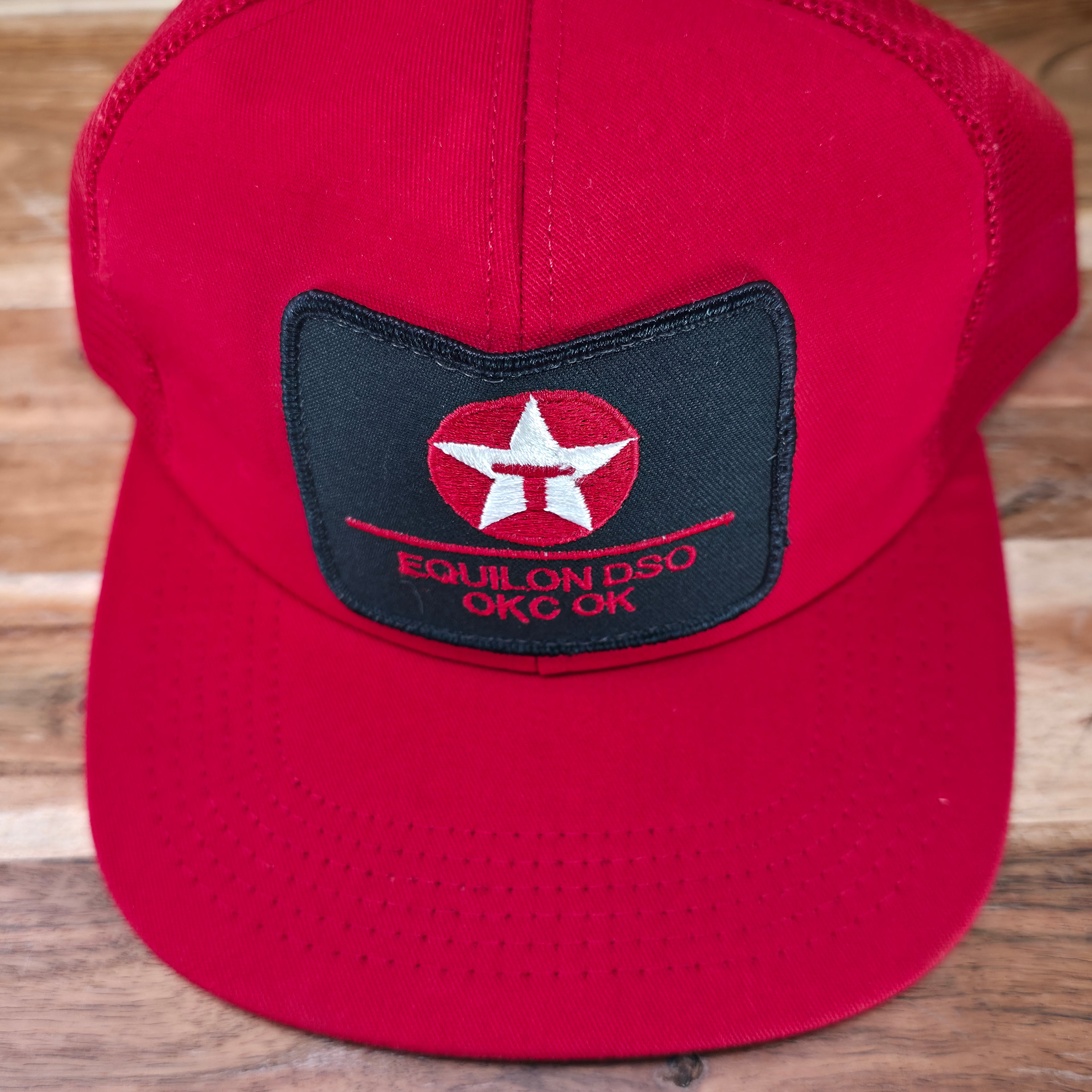 Vintage Red Texaco Okc trucker cap