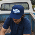 Vintage Bluefield W VA Rescue Squad Patched Snapback Trucker Cap