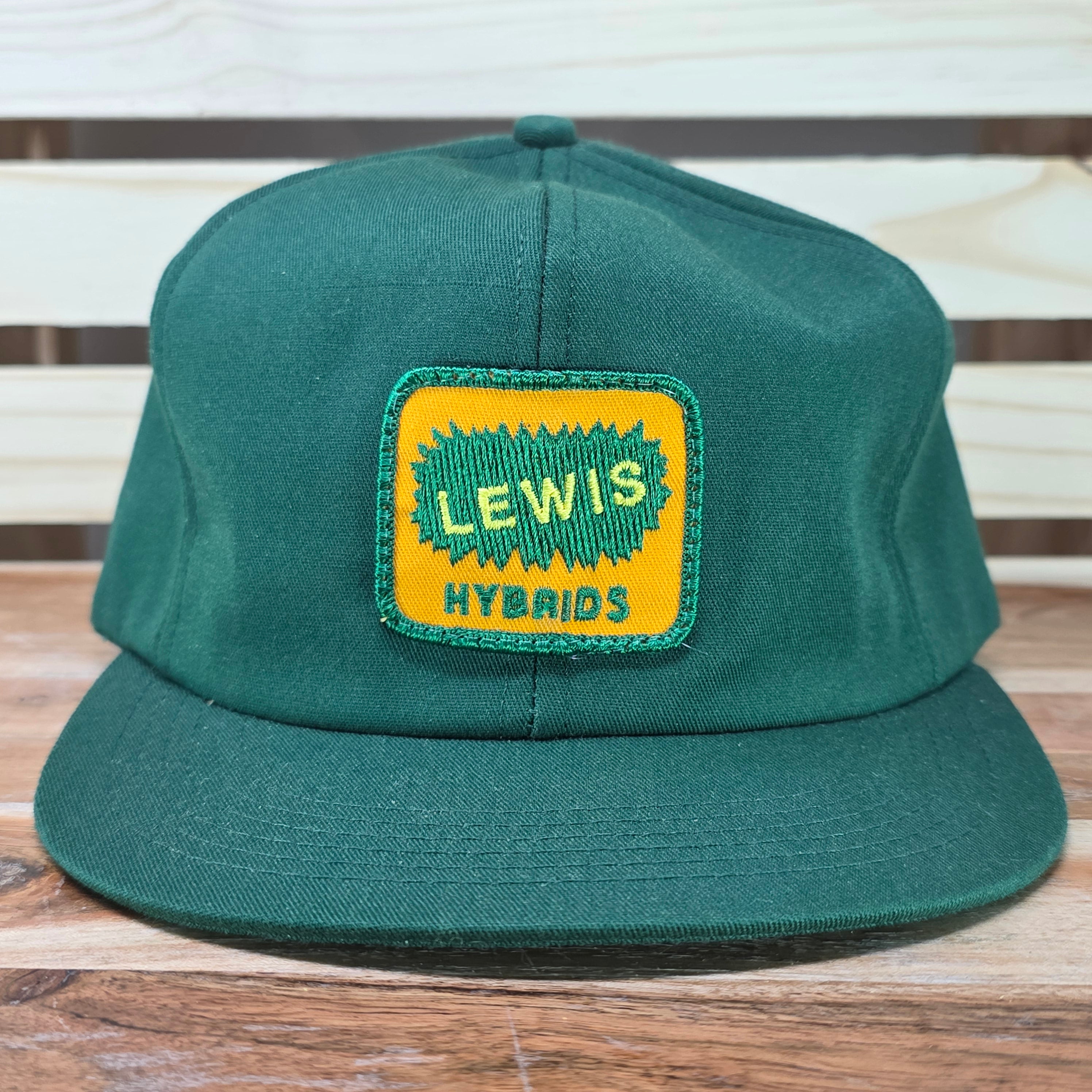 Vintage Lewis Hybrid Green Trucker Cap