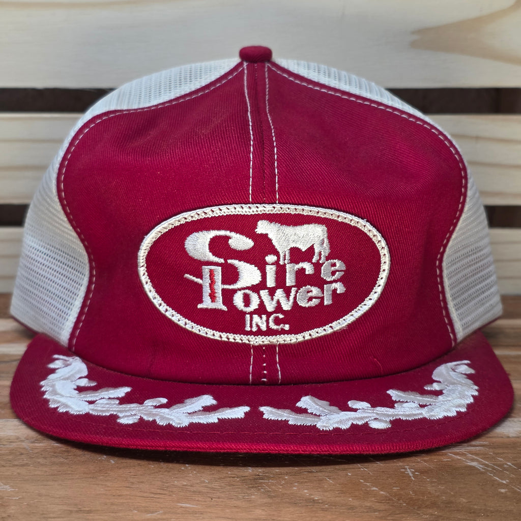 Sire Power Red Vintage Cap