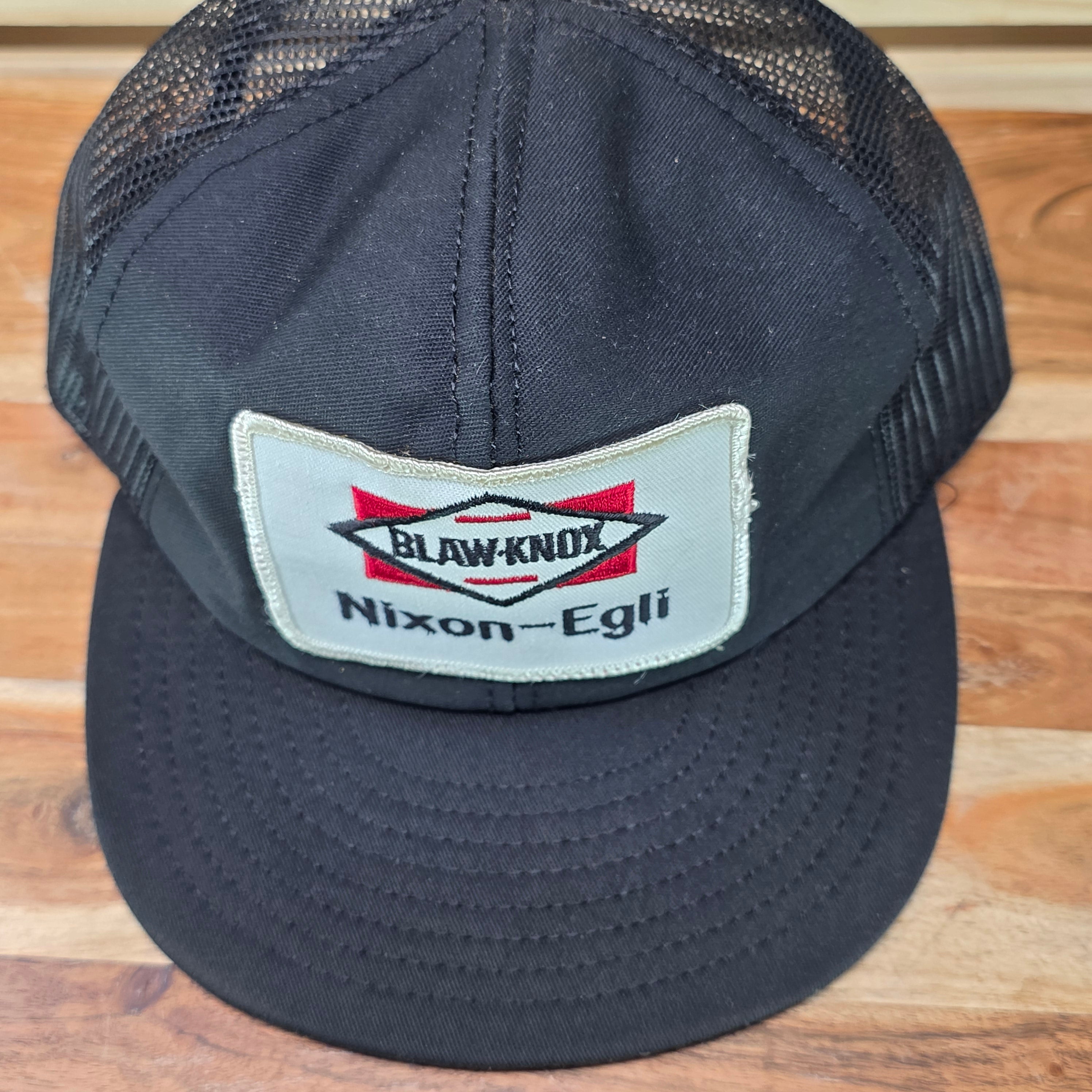 Vintage Nixon-Egli Blaw-Knox Black Trucker cap