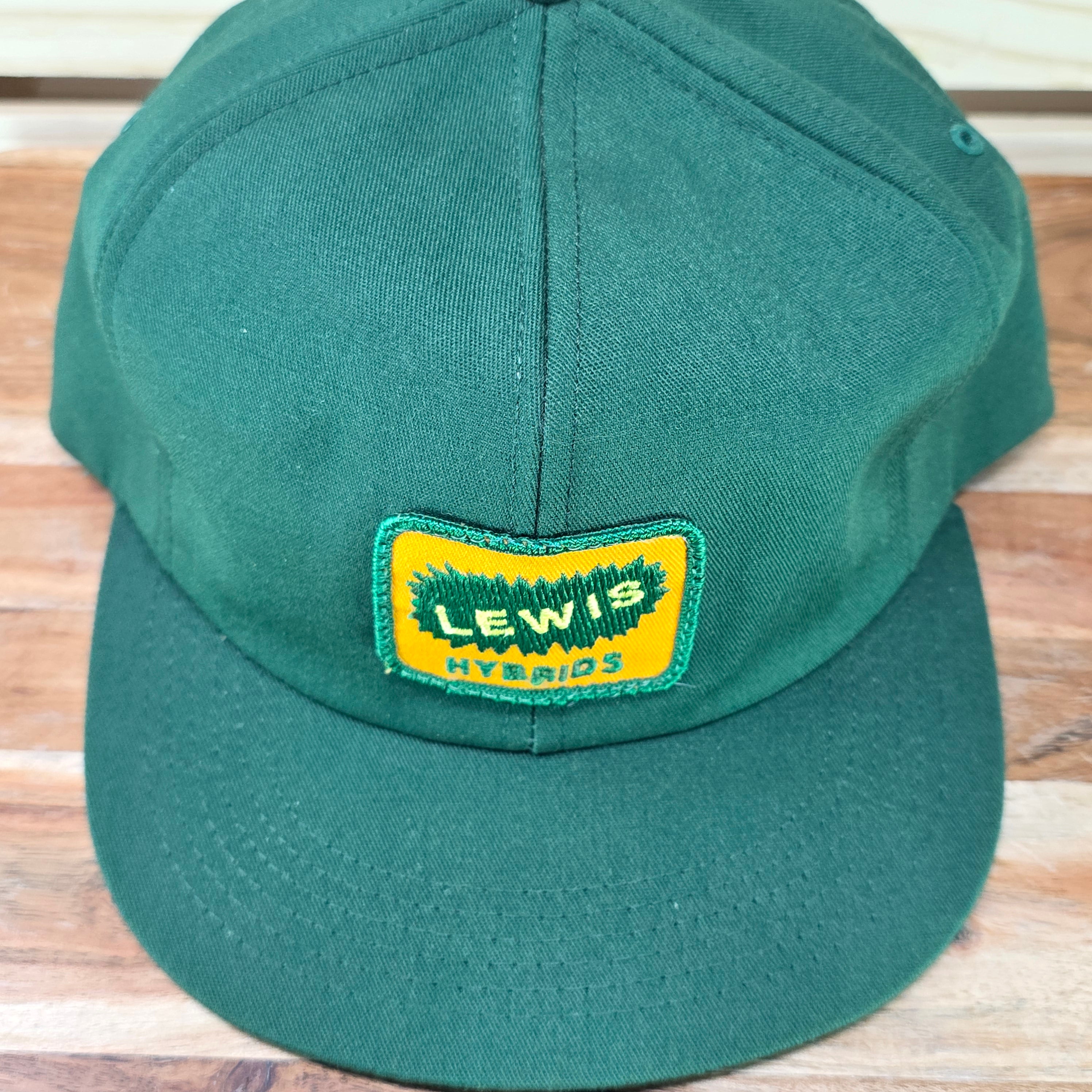 Vintage Lewis Hybrid Green Trucker Cap