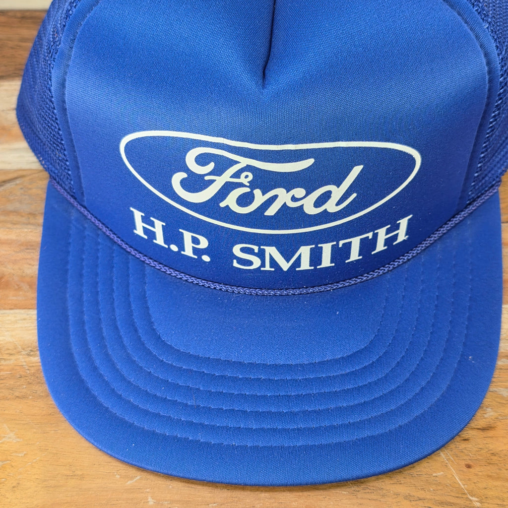 Vintage Ford HP Smith Blue Trucker Cap
