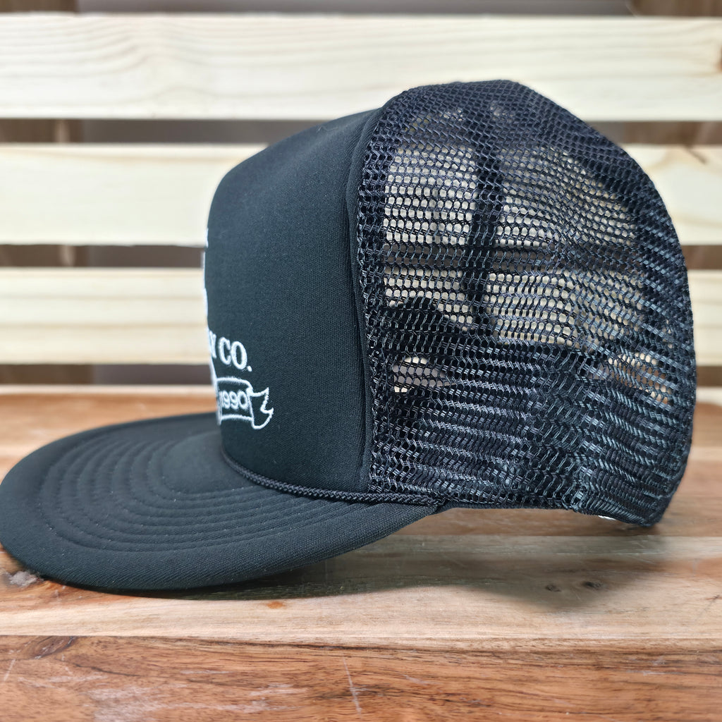 R supply Co. 90s Black Vintage Trucker Cap