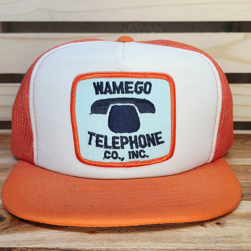 Vintage Wamego Telephone Patched Trucker Cap