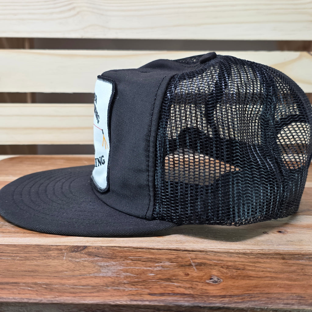 Vintage Glaser Engineering  Laser Black Trucker Cap