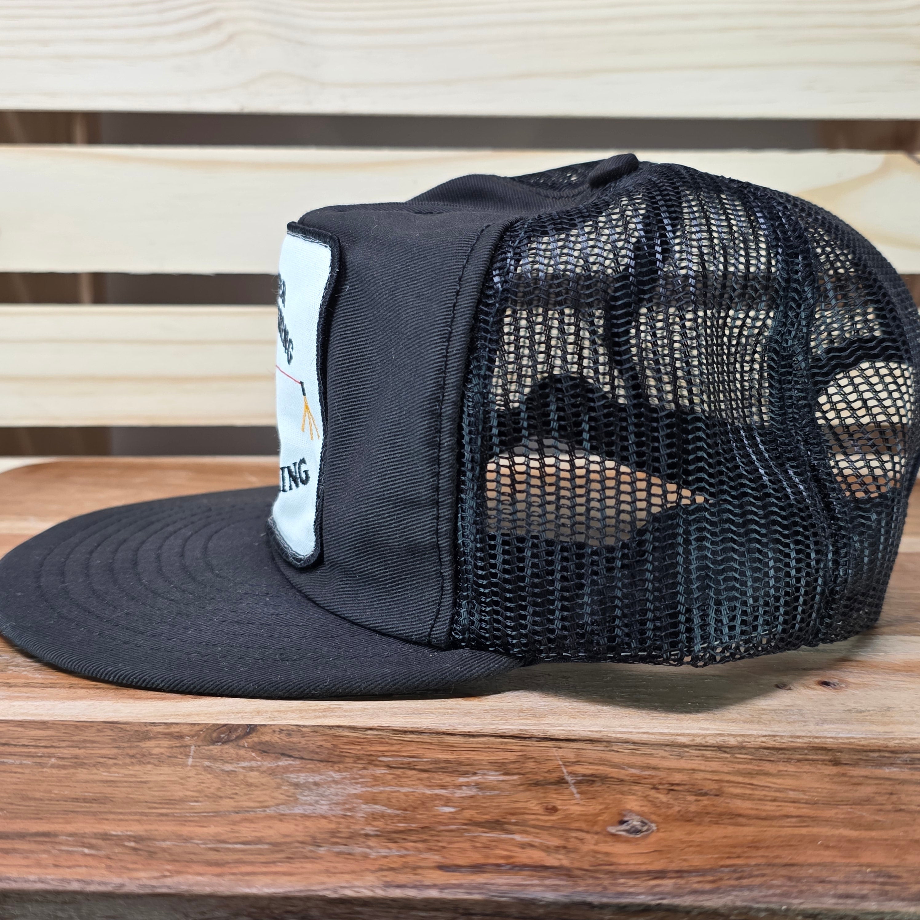 Vintage Glaser Engineering  Laser Black Trucker Cap