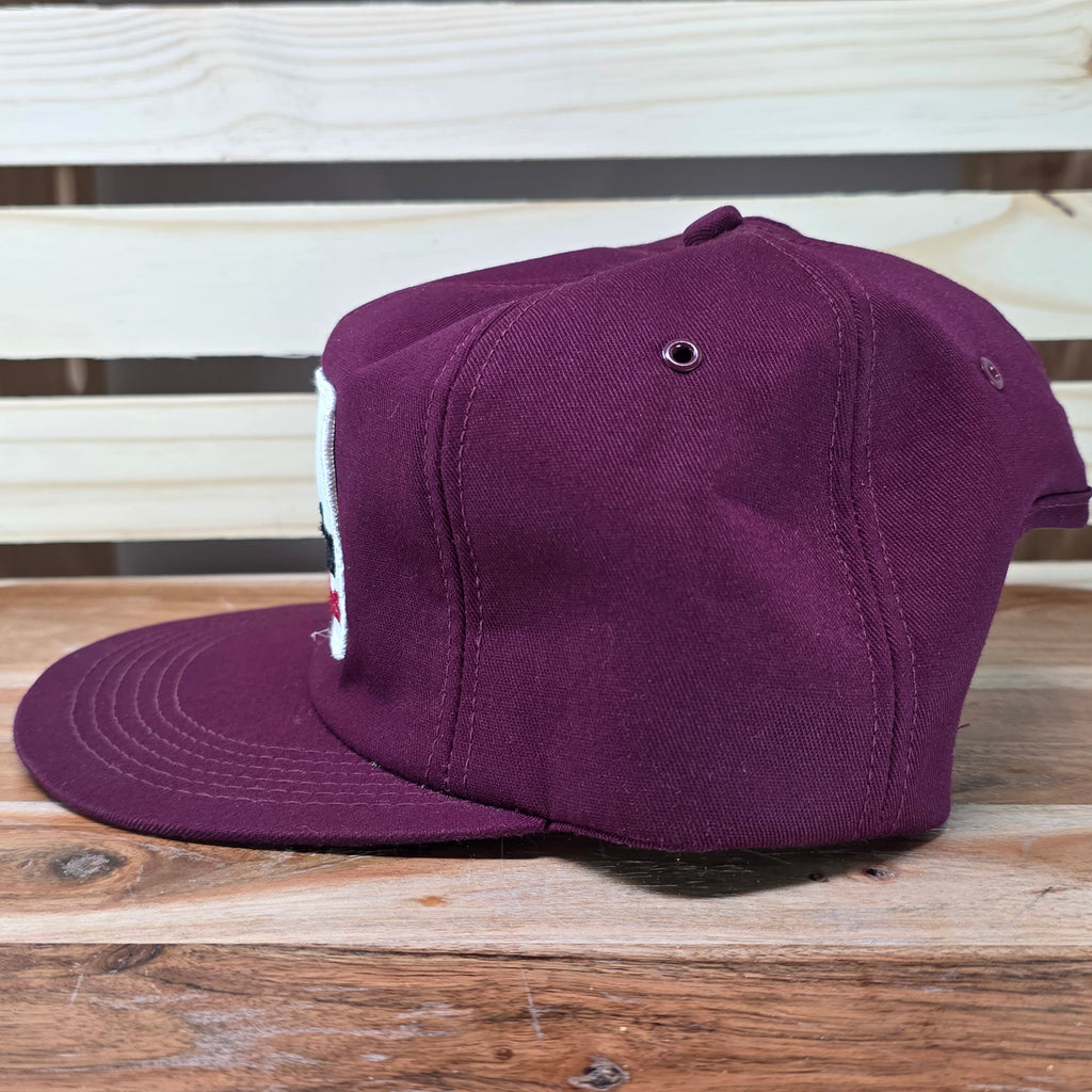 Vintage Taylor & Martin Auctioneers Burgundy Trucker Cap