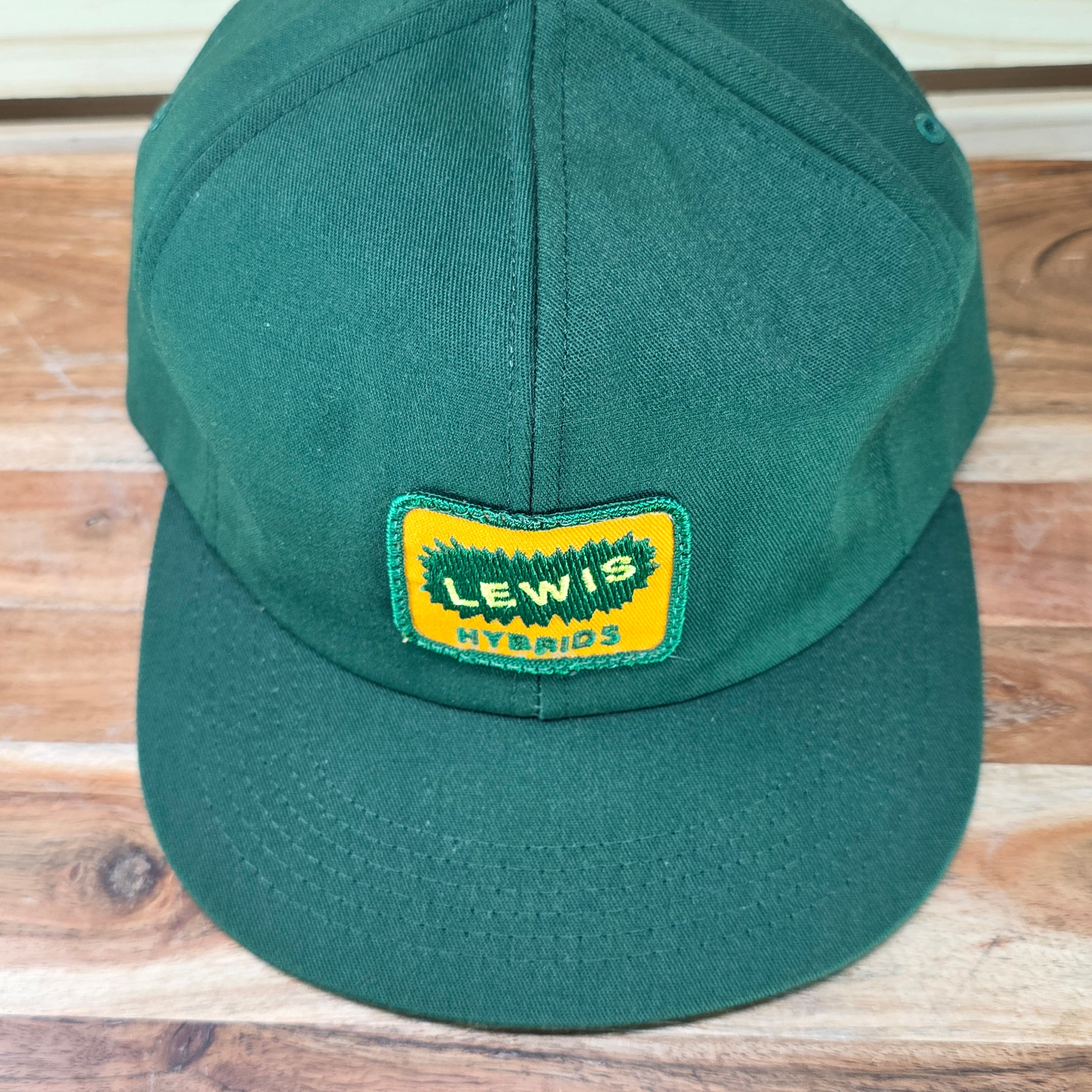 Vintage Lewis Hybrid Green Trucker Cap