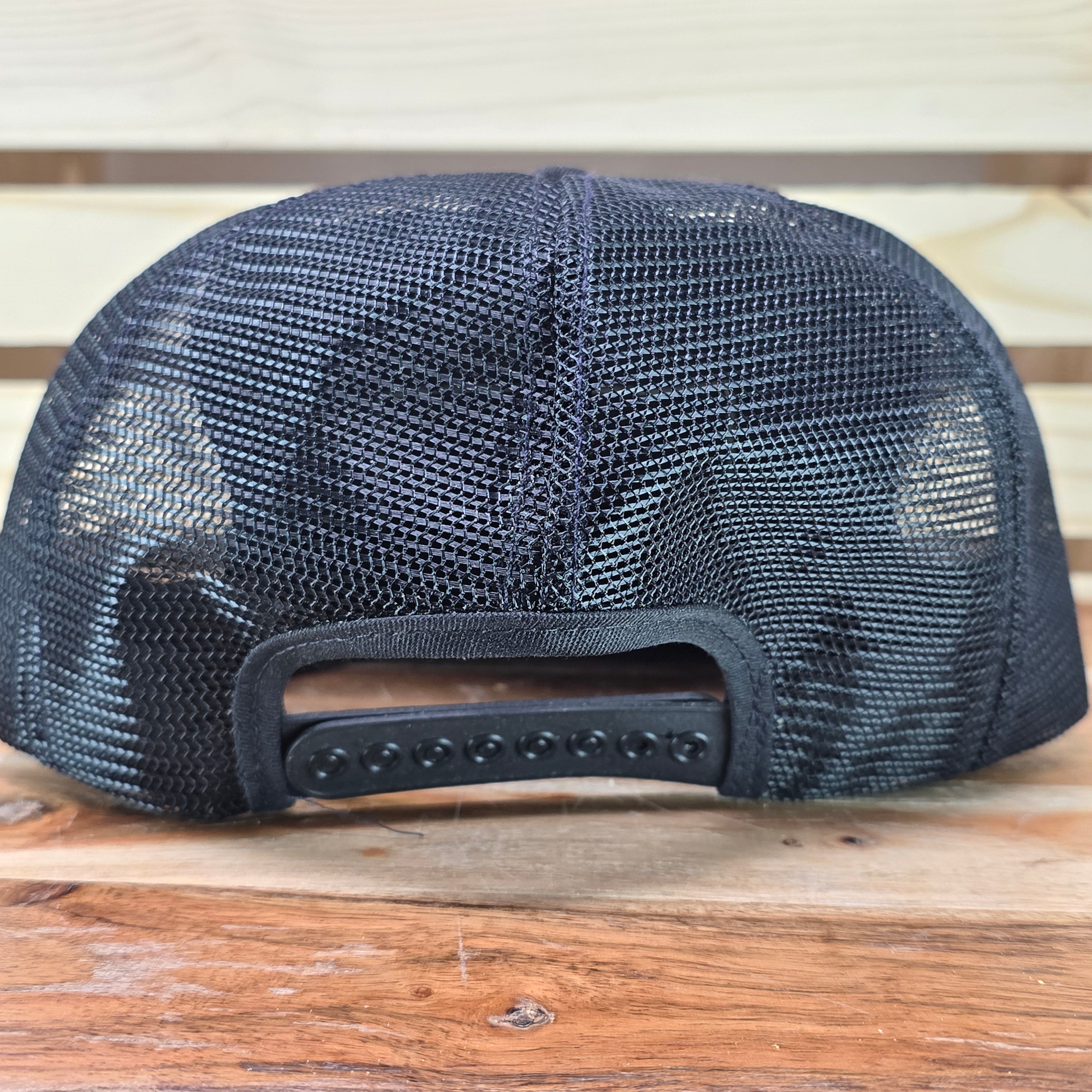 Vintage Farmland Black and Green Trucker Cap